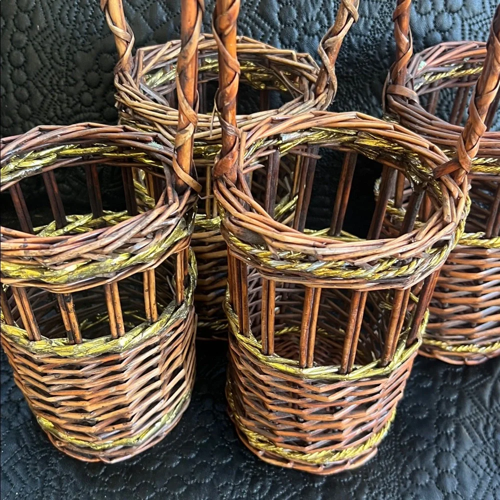 Set of 4 Baskets for Floral or Wine!
